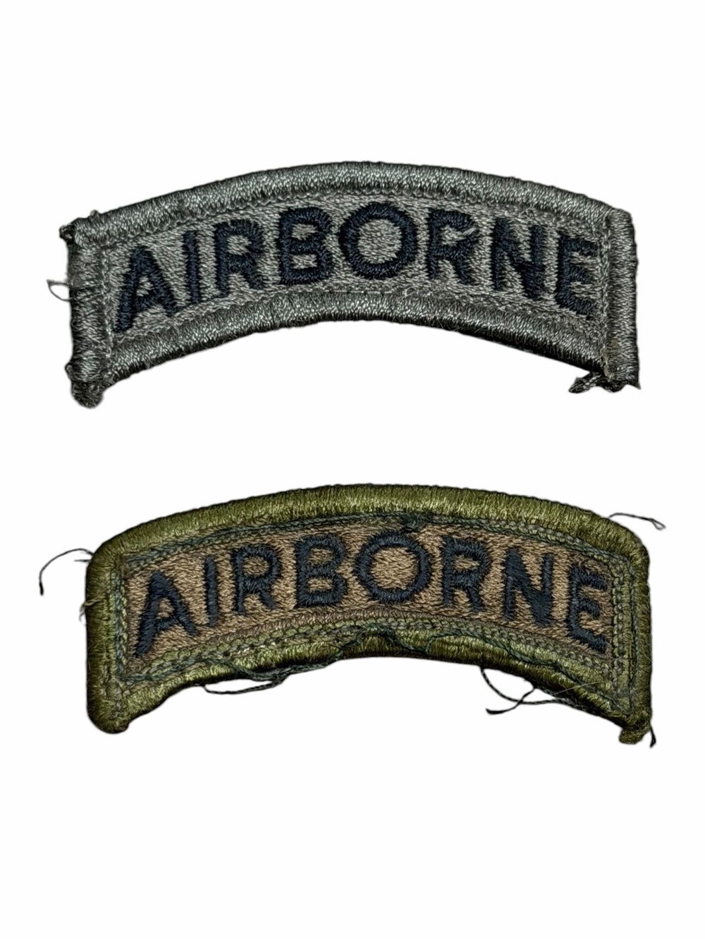 Set of 2 Vintage U.S. Army Airborne Tab Patches